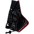 Driver Side Tail Light, with Bulb, Halogen, Clear and Red Lens, 4 Cyl., 1.6L Engine, CAPA CERTIFIED