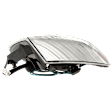 2010-2012 Nissan Sentra - Driver Side Tail Light, with Bulb, Halogen, Clear and Red Lens, Base/S/SL Models