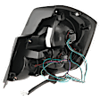 2010-2012 Nissan Sentra - Driver Side Tail Light, with Bulb, Halogen, Clear and Red Lens, Base/S/SL Models