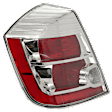 2010-2012 Nissan Sentra - Driver Side Tail Light, with Bulb, Halogen, Clear and Red Lens, Base/S/SL Models