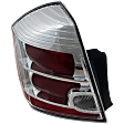 Driver Side Tail Light, with Bulb, Halogen, Clear and Red Lens, Base/S/SL Models, CAPA CERTIFIED