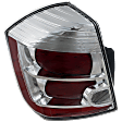 Driver Side Tail Light, with Bulb, Halogen, Clear and Red Lens, Base/S/SL Models, CAPA CERTIFIED