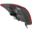 Passenger Side, Outer Tail Light, with Bulb, Halogen, Red Lens, 4 Cyl., 2.5L Engine