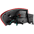 Passenger Side, Outer Tail Light, with Bulb, Halogen, Red Lens, 4 Cyl., 2.5L Engine