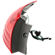 Driver Side, Outer Tail Light, with Bulb, Halogen, Red Lens, 4 Cyl., 2.5L Engine, CAPA CERTIFIED