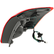 Driver Side, Outer Tail Light, with Bulb, Halogen, Red Lens, 4 Cyl., 2.5L Engine, CAPA CERTIFIED
