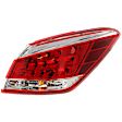 Passenger Side Tail Light, with Bulb, Halogen, Clear and Red Lens, Production Date To March 2012, Except CrossCabriolet Model