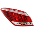 Driver Side Tail Light, with Bulb, Halogen, Clear and Red Lens, Production Date To March 2012, Except CrossCabriolet Model