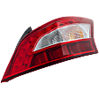 Passenger Side Tail Light, with Bulb, Halogen, Clear and Red Lens, 6 Cyl., 3.5L Engine