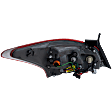 Passenger Side Tail Light, with Bulb, Halogen, Clear and Red Lens, 6 Cyl., 3.5L Engine