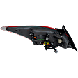 Passenger Side Tail Light, with Bulb, Halogen, Clear and Red Lens, 6 Cyl., 3.5L Engine