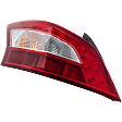 Driver Side Tail Light, with Bulb, Halogen, Clear and Red Lens, 6 Cyl., 3.5L Engine