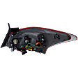 Driver Side Tail Light, with Bulb, Halogen, Clear and Red Lens, 6 Cyl., 3.5L Engine