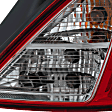 Passenger Side Tail Light, with Bulb, Halogen, Clear and Red Lens, 4 Cyl., 1.6L Engine, Sedan