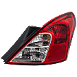 Passenger Side Tail Light, with Bulb, Halogen, Clear and Red Lens, 4 Cyl., 1.6L Engine, Sedan