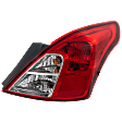 Passenger Side Tail Light, with Bulb, Halogen, Clear and Red Lens, 4 Cyl., 1.6L Engine, Sedan