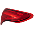 Passenger Side Tail Light, with Bulb, Halogen, Clear and Red Lens, 4 Cyl., 1.6L Engine, Sedan