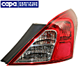 2012-2019 Nissan Versa - Passenger Side Tail Light, with Bulb, Halogen, Clear and Red Lens, 4 Cyl., 1.6L Engine, Sedan, CAPA CERTIFIED