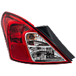 Driver Side Tail Light, with Bulb, Halogen, Clear and Red Lens, 4 Cyl., 1.6L Engine, Sedan