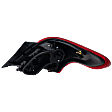 Driver Side Tail Light, with Bulb, Halogen, Clear and Red Lens, 4 Cyl., 1.6L Engine, Sedan
