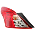 Driver Side Tail Light, with Bulb, Halogen, Clear and Red Lens, 4 Cyl., 1.6L Engine, Sedan, CAPA CERTIFIED