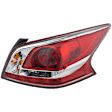 Passenger Side Tail Light, with Bulb, Halogen, Clear and Red Lens, Sedan, Standard Type, CAPA CERTIFIED