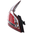 Driver Side Tail Light, with Bulb, LED, Clear and Red Lens, Sedan