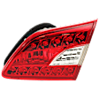 Passenger Side, Inner Tail Light, without Bulb, Halogen, Clear and Red Lens, CAPA CERTIFIED
