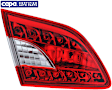 Driver Side, Inner Tail Light, without Bulb, Halogen, Clear and Red Lens, CAPA CERTIFIED