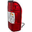 Passenger Side Tail Light, with Bulb, Halogen, Clear and Red Lens, Except NV200 Models