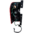 Passenger Side Tail Light, with Bulb, Halogen, Clear and Red Lens, Except NV200 Models