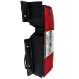 Passenger Side Tail Light, with Bulb, Halogen, Clear and Red Lens, Except NV200 Models