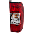 Passenger Side Tail Light, with Bulb, Halogen, Clear and Red Lens, Except NV200 Models, CAPA CERTIFIED