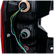 Passenger Side Tail Light, with Bulb, Halogen, Clear and Red Lens, Except NV200 Models, CAPA CERTIFIED