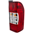Passenger Side Tail Light, with Bulb, Halogen, Clear and Red Lens, Except NV200 Models, CAPA CERTIFIED