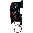 Passenger Side Tail Light, with Bulb, Halogen, Clear and Red Lens, Except NV200 Models, CAPA CERTIFIED
