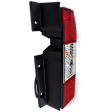 Passenger Side Tail Light, with Bulb, Halogen, Clear and Red Lens, Except NV200 Models, CAPA CERTIFIED