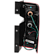 Driver Side Tail Light, with Bulb, Halogen, Clear and Red Lens, Except NV200 Models