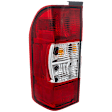 Driver Side Tail Light, with Bulb, Halogen, Clear and Red Lens, Except NV200 Models, CAPA CERTIFIED