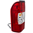 Driver Side Tail Light, with Bulb, Halogen, Clear and Red Lens, Except NV200 Models, CAPA CERTIFIED