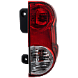 Passenger Side Tail Light, with Bulb, Halogen, Clear and Red Lens, 4 Cyl., 2.0L Engine, CAPA CERTIFIED