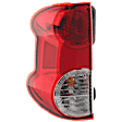 Driver Side Tail Light, with Bulb, Halogen, Clear and Red Lens, 4 Cyl., 2.0L Engine