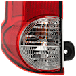 Driver Side Tail Light, with Bulb, Halogen, Clear and Red Lens, 4 Cyl., 2.0L Engine