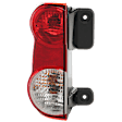 Driver Side Tail Light, with Bulb, Halogen, Clear and Red Lens, 4 Cyl., 2.0L Engine