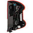 Driver Side Tail Light, with Bulb, Halogen, Clear and Red Lens, 4 Cyl., 2.0L Engine