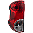 Driver Side Tail Light, with Bulb, Halogen, Clear and Red Lens, 4 Cyl., 2.0L Engine, CAPA CERTIFIED