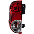 Driver Side Tail Light, with Bulb, Halogen, Clear and Red Lens, 4 Cyl., 2.0L Engine, CAPA CERTIFIED