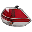 Passenger Side, Outer Tail Light, with Bulb, Halogen, Clear and Red Lens, 15-16 Japan/Korea/USA Built Vehicle