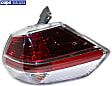 Passenger Side, Outer Tail Light, with Bulb, Halogen, Clear and Red Lens, 15-16 Japan/Korea/USA Built Vehicle, CAPA CERTIFIED