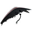 Passenger Side Tail Light, with Bulb, Halogen, Clear and Red Lens